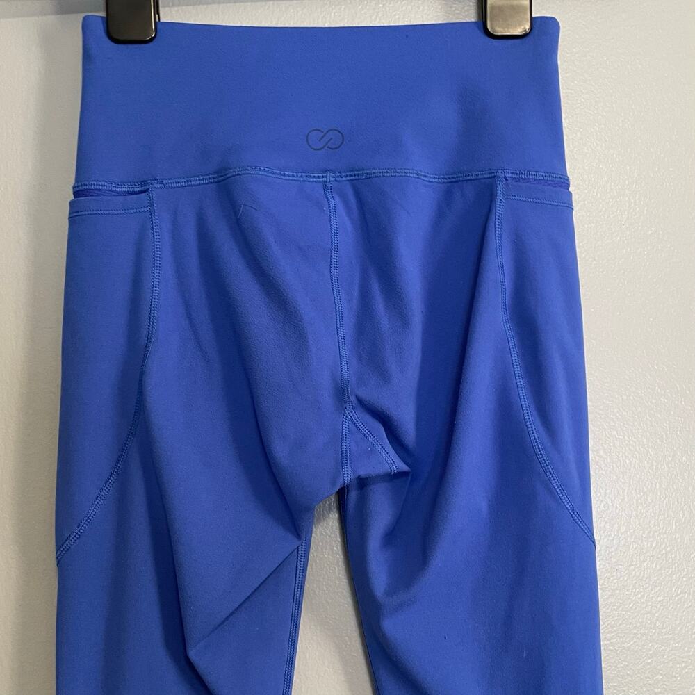 Calia by Carrie Underwood Blue Mesh Panel Leggings Pants XS - Picture 5 of 5